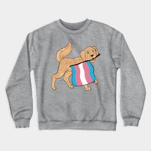 Pride Doggos Alternate: Transgender Goldendoodle Crewneck Sweatshirt